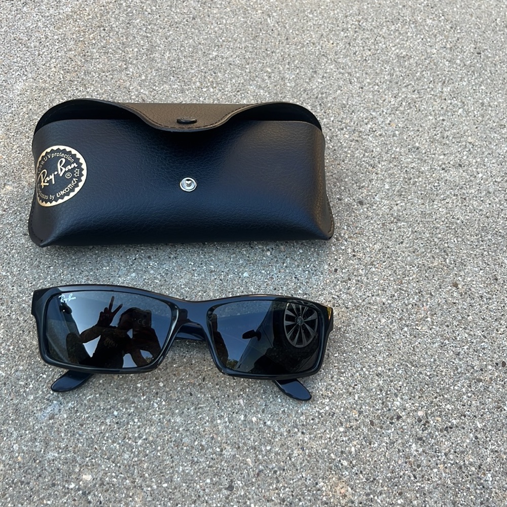 Men’s ray ban black glasses like new